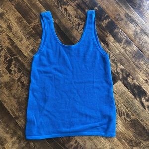 Rag & Bone Blue Knit Tank size M.
